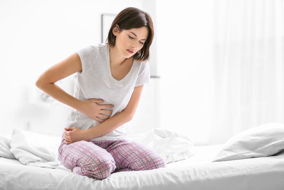 abdominal pain as a symptom of parasites